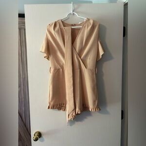 Peach colored romper